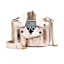 Load image into Gallery viewer, Rivet Zipper Jacket Crossbody Bag
