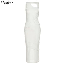 Load image into Gallery viewer, Patchwork Bodycon Sleeveless Maxi Dress
