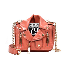 Load image into Gallery viewer, Rivet Zipper Jacket Crossbody Bag
