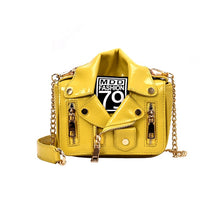 Load image into Gallery viewer, Rivet Zipper Jacket Crossbody Bag
