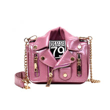 Load image into Gallery viewer, Rivet Zipper Jacket Crossbody Bag
