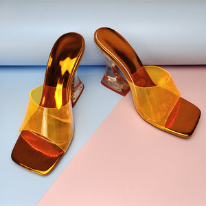 Transparent Color Crystal Sandals