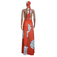 Load image into Gallery viewer, Floral Print Boho Dress With Matching Headscarf
