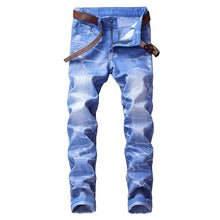 Load image into Gallery viewer, Straight Destroyed Jeans Slim Casual Ripped Jeans Retro Men&#39;s Denim High Quality Cotton
