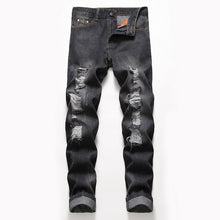 Load image into Gallery viewer, Straight Destroyed Jeans Slim Casual Ripped Jeans Retro Men&#39;s Denim High Quality Cotton
