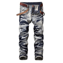 Load image into Gallery viewer, Straight Destroyed Jeans Slim Casual Ripped Jeans Retro Men&#39;s Denim High Quality Cotton
