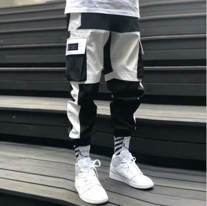 Streetwear Men's Multi Pockets Cargo Harem Pants Hip Hop Casual Male Track Pants Joggers Trousers Fashion Harajuku Men Pants