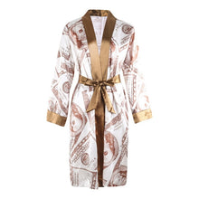 Load image into Gallery viewer, Long Sleeved &quot;Get Money&quot; Satin Sexy Robe
