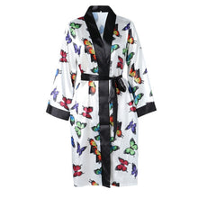 Load image into Gallery viewer, Long Sleeved &quot;Get Money&quot; Satin Sexy Robe
