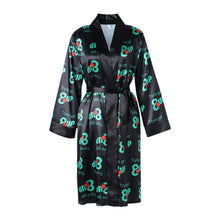 Load image into Gallery viewer, Long Sleeved &quot;Get Money&quot; Satin Sexy Robe
