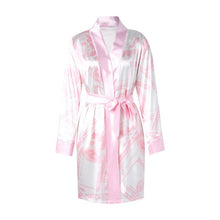 Load image into Gallery viewer, Long Sleeved &quot;Get Money&quot; Satin Sexy Robe
